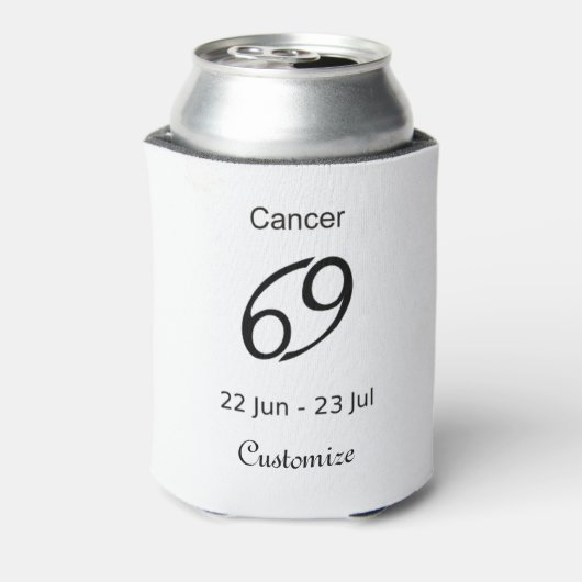 Rafraîchisseur Pour Canette Cancer 69 Symbole zodiaque Thunder_Cove (Can Dos)