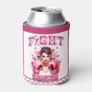 Rafraîchisseur Pour Canette Cancer du sein rose et relativement floral