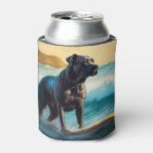 Rafraîchisseur Pour Canette Cane Corso Beach Surf Peinture (Can devant)