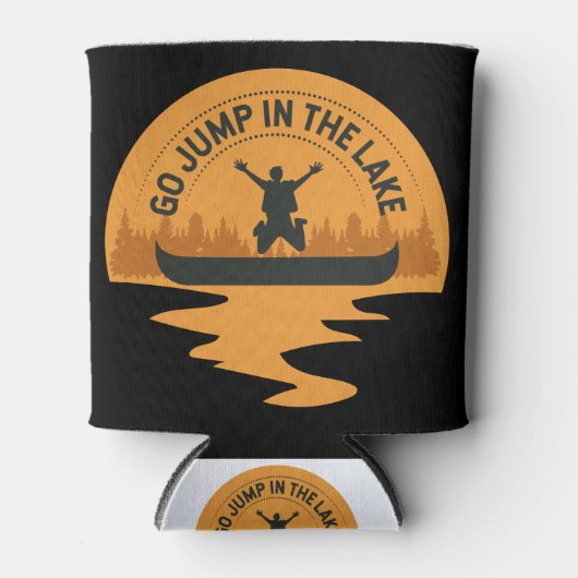 Rafraîchisseur Pour Canette Canoë Aller Sauter Dans Le Lac Idée Cadeau Canoë (Devant)