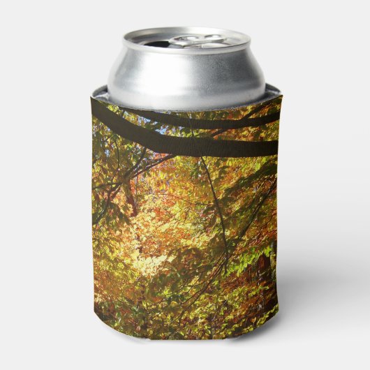 Rafraîchisseur Pour Canette Canopée Feuilles d'automne I Jaune Automne Nature (Can devant)