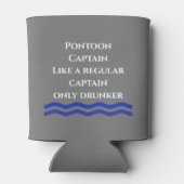 Rafraîchisseur Pour Canette Capitaine de ponton comme un capitaine régulier (Dos)