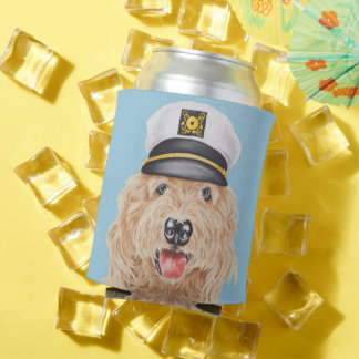 Rafraîchisseur Pour Canette Capitaine Goldendoodle Can Cooler