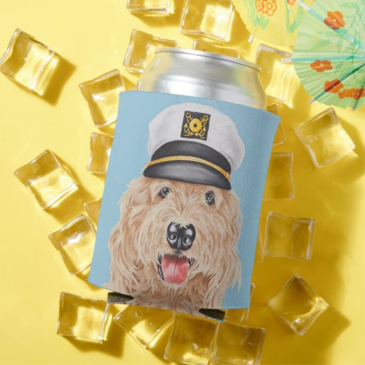 Rafraîchisseur Pour Canette Capitaine Goldendoodle Can Cooler (Été in situ)