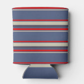 Rafraîchisseur Pour Canette Capitaine Nautique Bleu rayé Personnalisé (Dos)