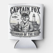 Rafraîchisseur Pour Canette Captain Fox Guardian of Seas Nautical Design (Devant)