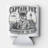 Rafraîchisseur Pour Canette Captain Fox Guardian of Seas Nautical Design (Dos)