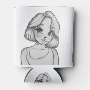 Rafraîchisseur Pour Canette caractère noir blanc