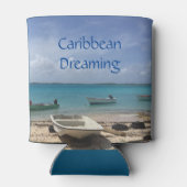 Rafraîchisseur Pour Canette Caraïbes Dream Bonaire Bateaux de pêche Océan (Dos)