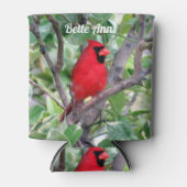 Rafraîchisseur Pour Canette Cardinal personnalisé - Jardin Bird Can Cooler (Devant)