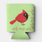 Rafraîchisseur Pour Canette Cardinal Rouge Cardinal Cardinal aux Fleurs (Dos)