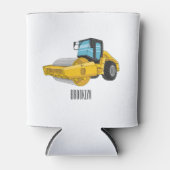 Rafraîchisseur Pour Canette Caricature à rouleaux de route (Devant)