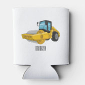 Rafraîchisseur Pour Canette Caricature à rouleaux de route (Dos)