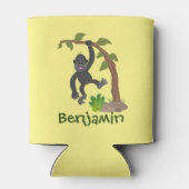 Rafraîchisseur Pour Canette Caricature amusante pour bébé gorille (Dos)