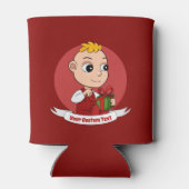Rafraîchisseur Pour Canette Caricature bébé de Noël Can Cooler (Dos)