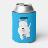 Rafraîchisseur Pour Canette Caricature blanche de terrier de l'ouest (Can Dos)