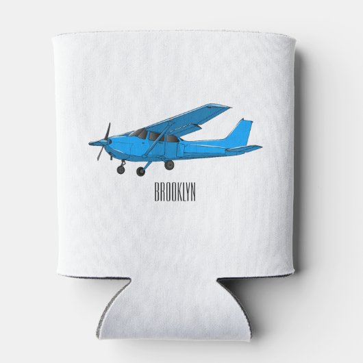 Rafraîchisseur Pour Canette Caricature d'avion à voilure fixe (Dos)