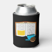 Rafraîchisseur Pour Canette Caricature de café et de beignets (Can devant)