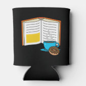 Rafraîchisseur Pour Canette Caricature de café et de beignets (Dos)