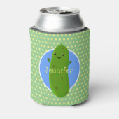 Rafraîchisseur Pour Canette Caricature de concombre vert mou (Can Dos)