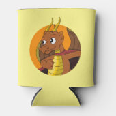 Rafraîchisseur Pour Canette Caricature de dragon orange (Devant)
