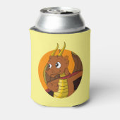Rafraîchisseur Pour Canette Caricature de dragon orange (Can Dos)