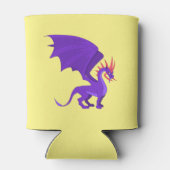 Rafraîchisseur Pour Canette Caricature de dragon violet (Dos)