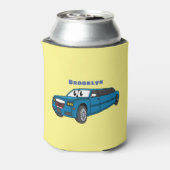 Rafraîchisseur Pour Canette Caricature de la Limousine bleu mignonne (Can Dos)