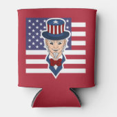 Rafraîchisseur Pour Canette Caricature de l'oncle Sam (Devant)