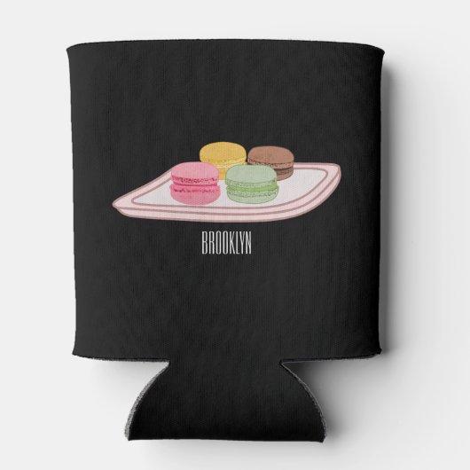 Rafraîchisseur Pour Canette Caricature de Macaron (Dos)