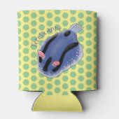 Rafraîchisseur Pour Canette Caricature de nudibranche bleu mignon (Dos)