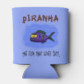 Rafraîchisseur Pour Canette Caricature de poisson de Piranha (Dos)