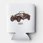 Rafraîchisseur Pour Canette Caricature de voiture classique 1920 (Dos)