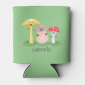 Rafraîchisseur Pour Canette Caricature des champignons de champignons de cave  (Devant)