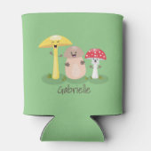 Rafraîchisseur Pour Canette Caricature des champignons de champignons de cave  (Dos)