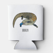 Rafraîchisseur Pour Canette Caricature en bleu (Dos)