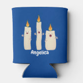 Rafraîchisseur Pour Canette Caricature en trois chandelles mignonnes (Dos)