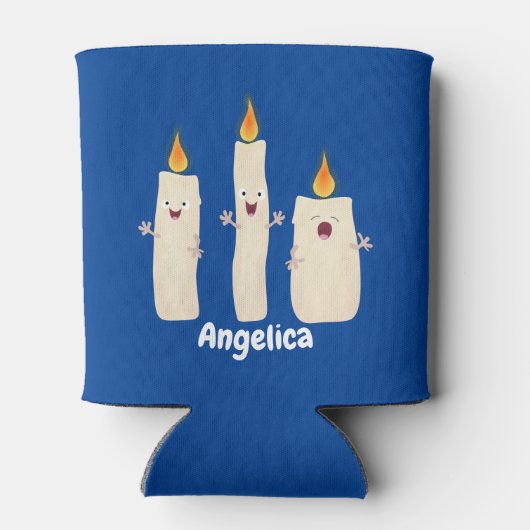 Rafraîchisseur Pour Canette Caricature en trois chandelles mignonnes (Dos)