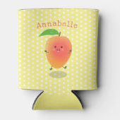 Rafraîchisseur Pour Canette Caricature jaune mangue mignonne (Devant)