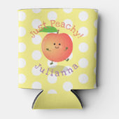 Rafraîchisseur Pour Canette Caricature jaune pêche joyeux (Devant)