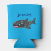 Rafraîchisseur Pour Canette Caricature joli requin baleine joyeux (Dos)