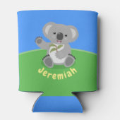 Rafraîchisseur Pour Canette Caricature joyeux koala agitant (Dos)