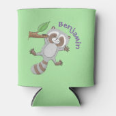 Rafraîchisseur Pour Canette Caricature pour bébé au raton laveur joyeux (Devant)