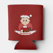 Rafraîchisseur Pour Canette Caricature pour garçon de Noël (Dos)