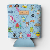 Rafraîchisseur Pour Canette Caricatures scintillent mignons dessins animés pou (Dos)