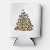 Rafraîchisseur Pour Canette Carlin sapin de Noël Joyeux Dogmas mignons (Devant)