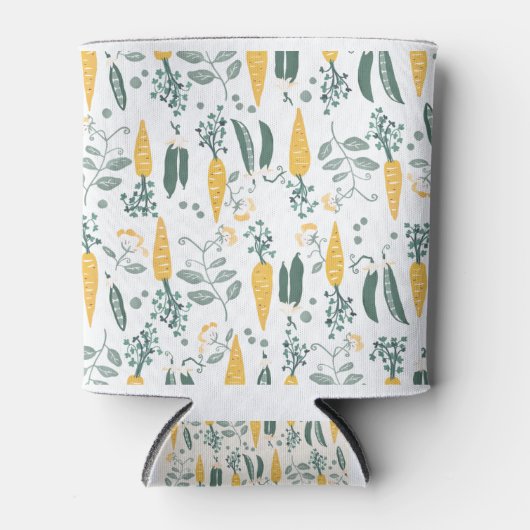 Rafraîchisseur Pour Canette Carotte et pois en jeu Motif pour enfants (Devant)