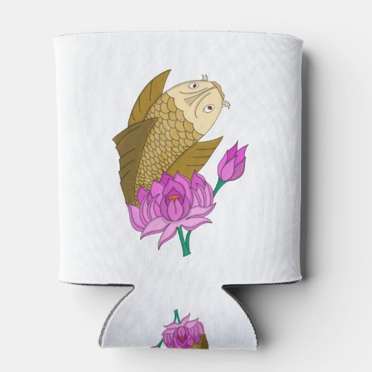 Rafraîchisseur Pour Canette Carpe à fleurs (Dos)