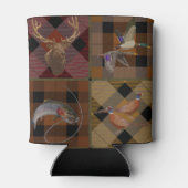 Rafraîchisseur Pour Canette Carreaux de chasse avec faune gibier (Dos)