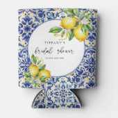 Rafraîchisseur Pour Canette Carrelage Bleu Méditerranéen Citrons Réception de  (Devant)